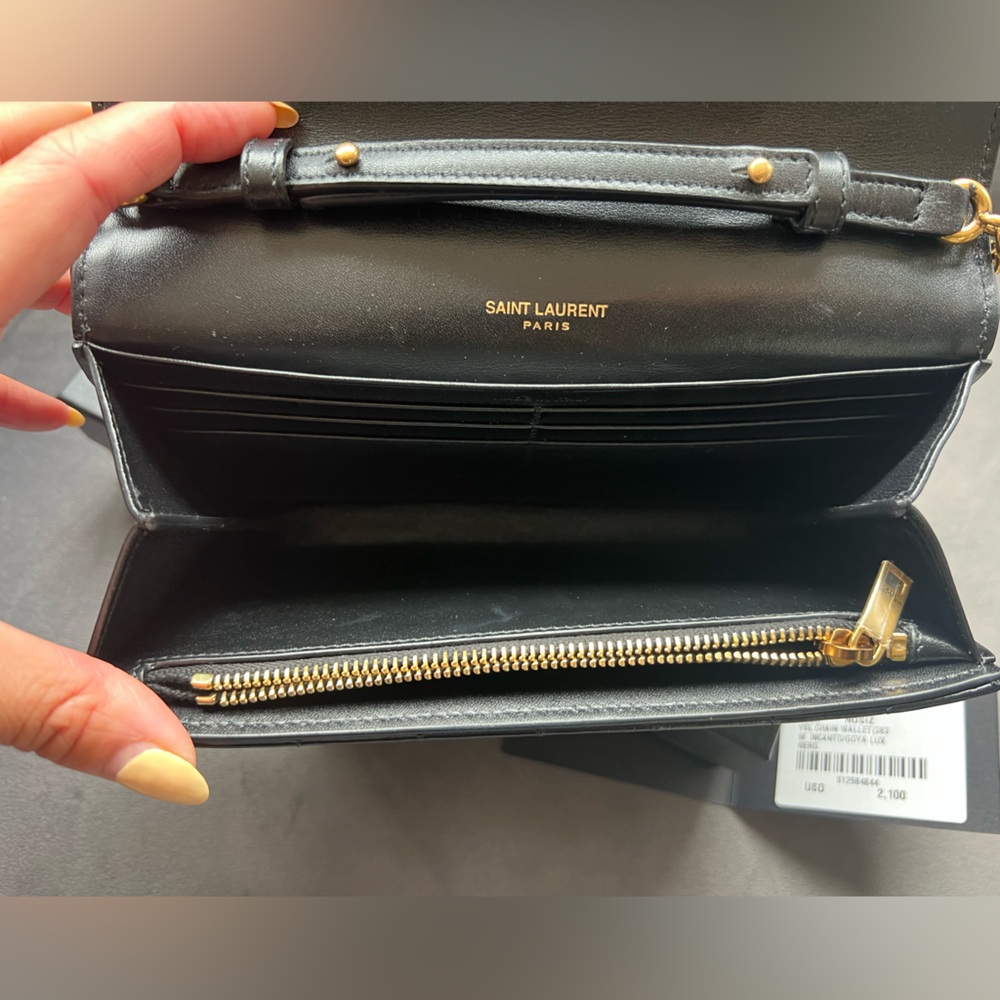 NWT YSL Lambskin Quilted Le Maillon Bag - Picture 8 of 15